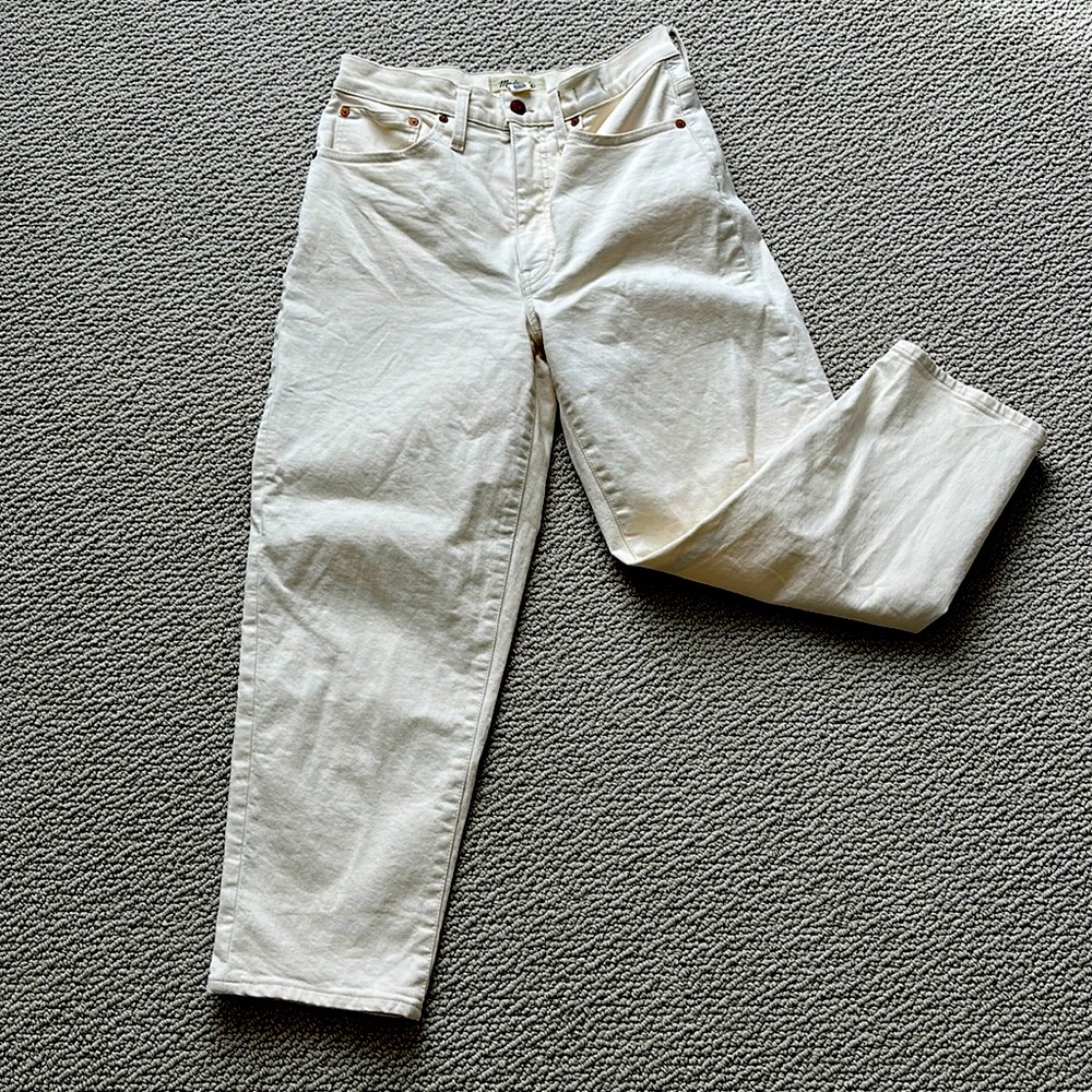 Madewell Balloon Jeans Ecru